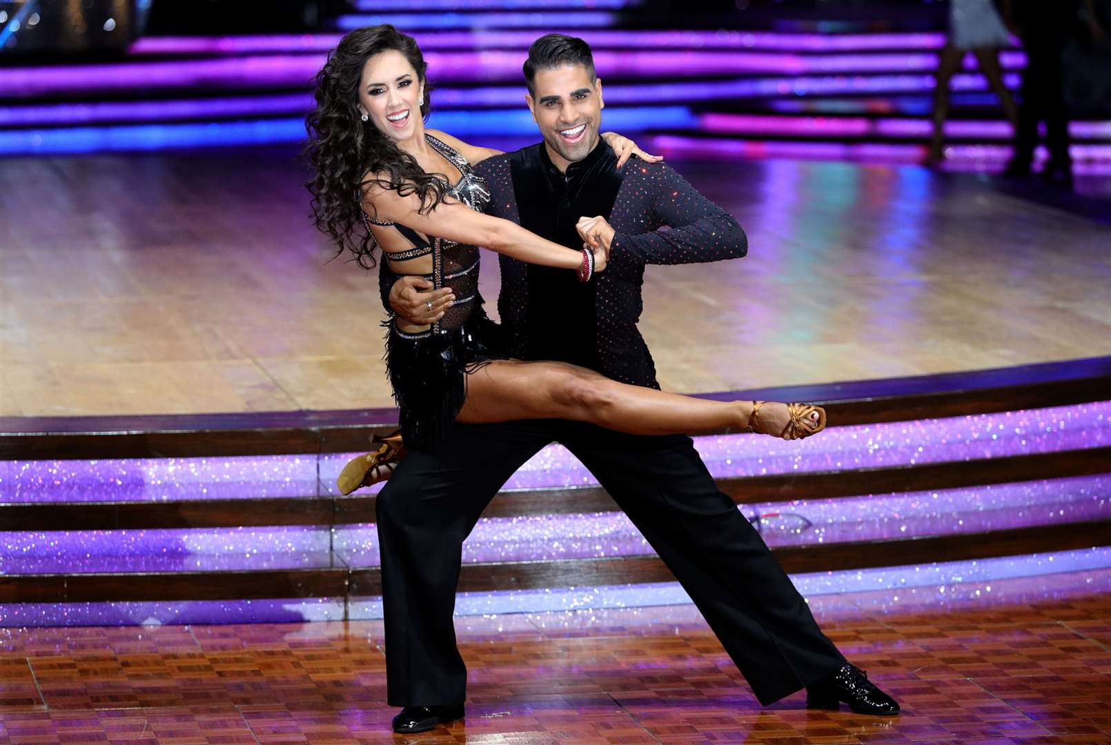 Janette Manrara with Dr Ranj Singh, who appeared last season.