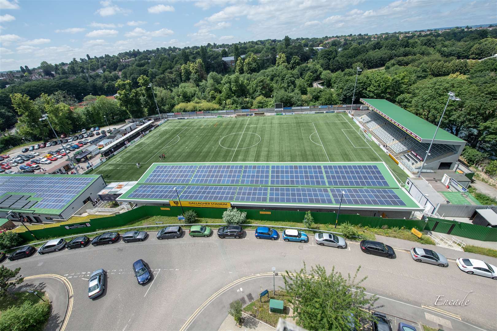 The view of the Gallagher Stadium, Maidstone which had a long road to becoming reality. Picture: Encade Ltd