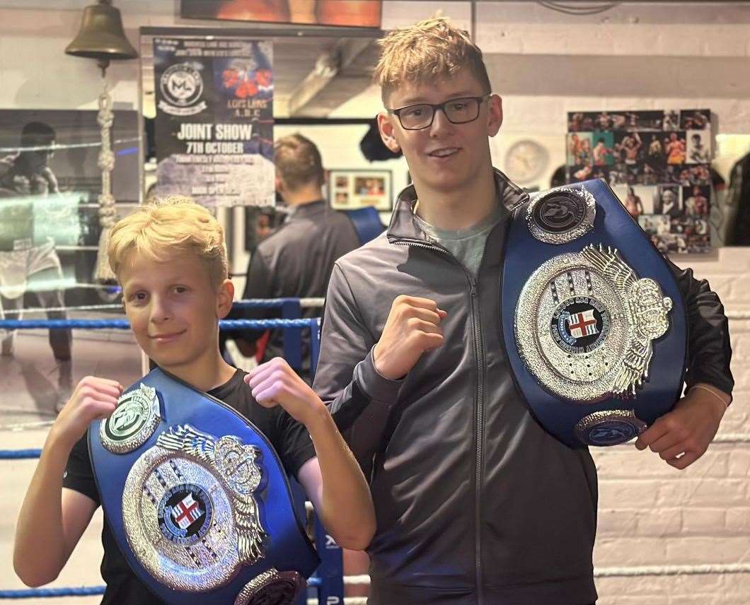 Belt winners Ronny Heaver and Keaton Young