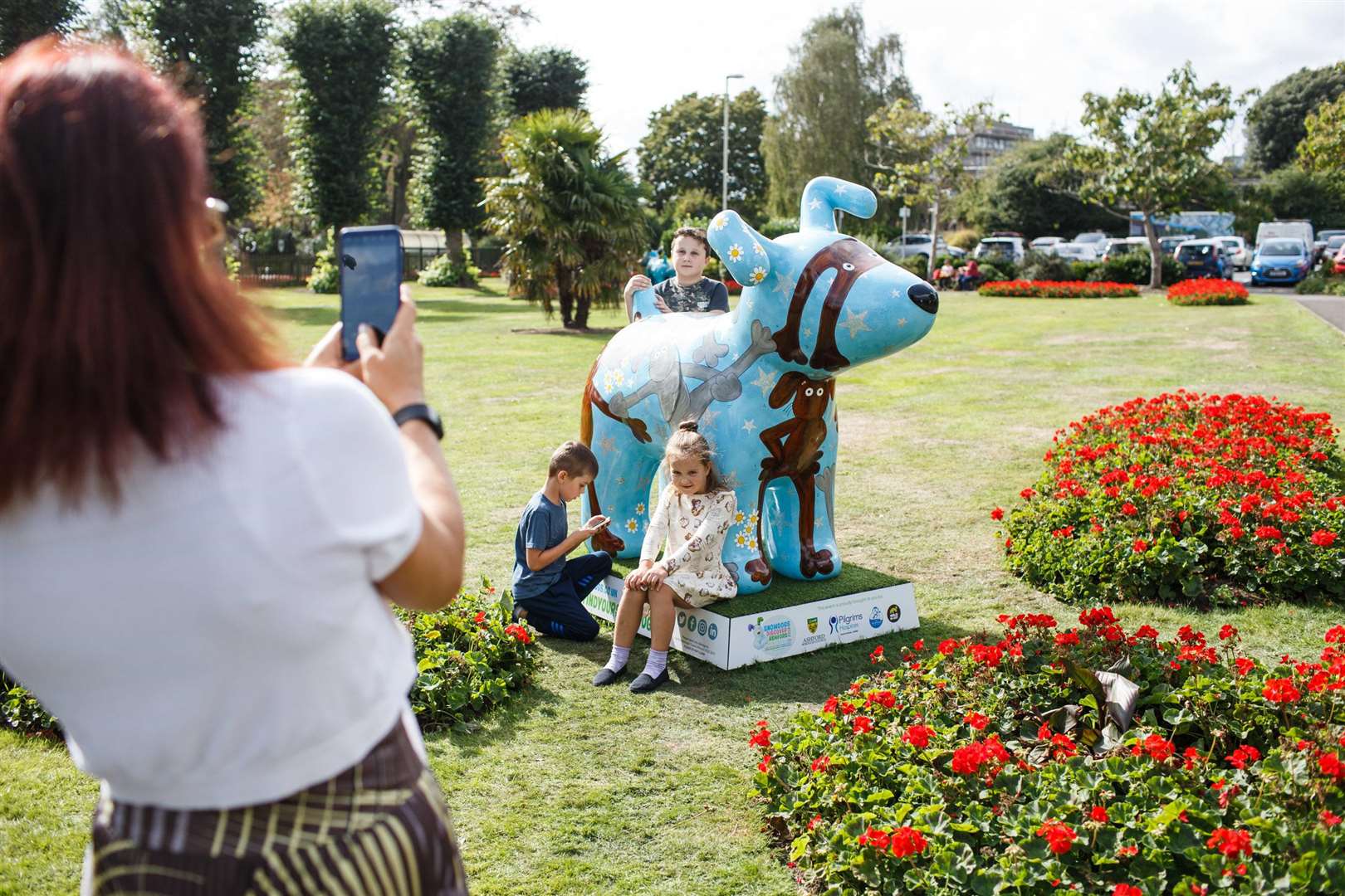 Families have been enjoying the Snowdogs since September 12. Picture: Matt Wilson