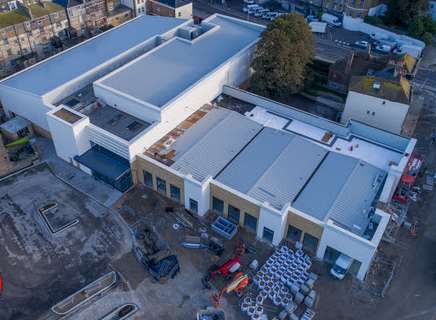 The construction of the St James' development this week. Picture courtesy of Apex Drone Photography