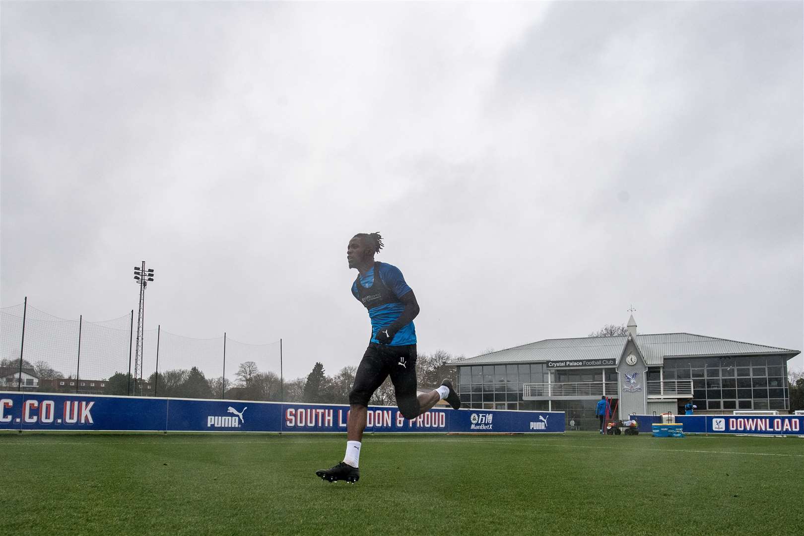 Wilfried Zaha at Crystal Palace's Copers Cope training ground Picture: Sebastian Frej/CPFC (34976553)