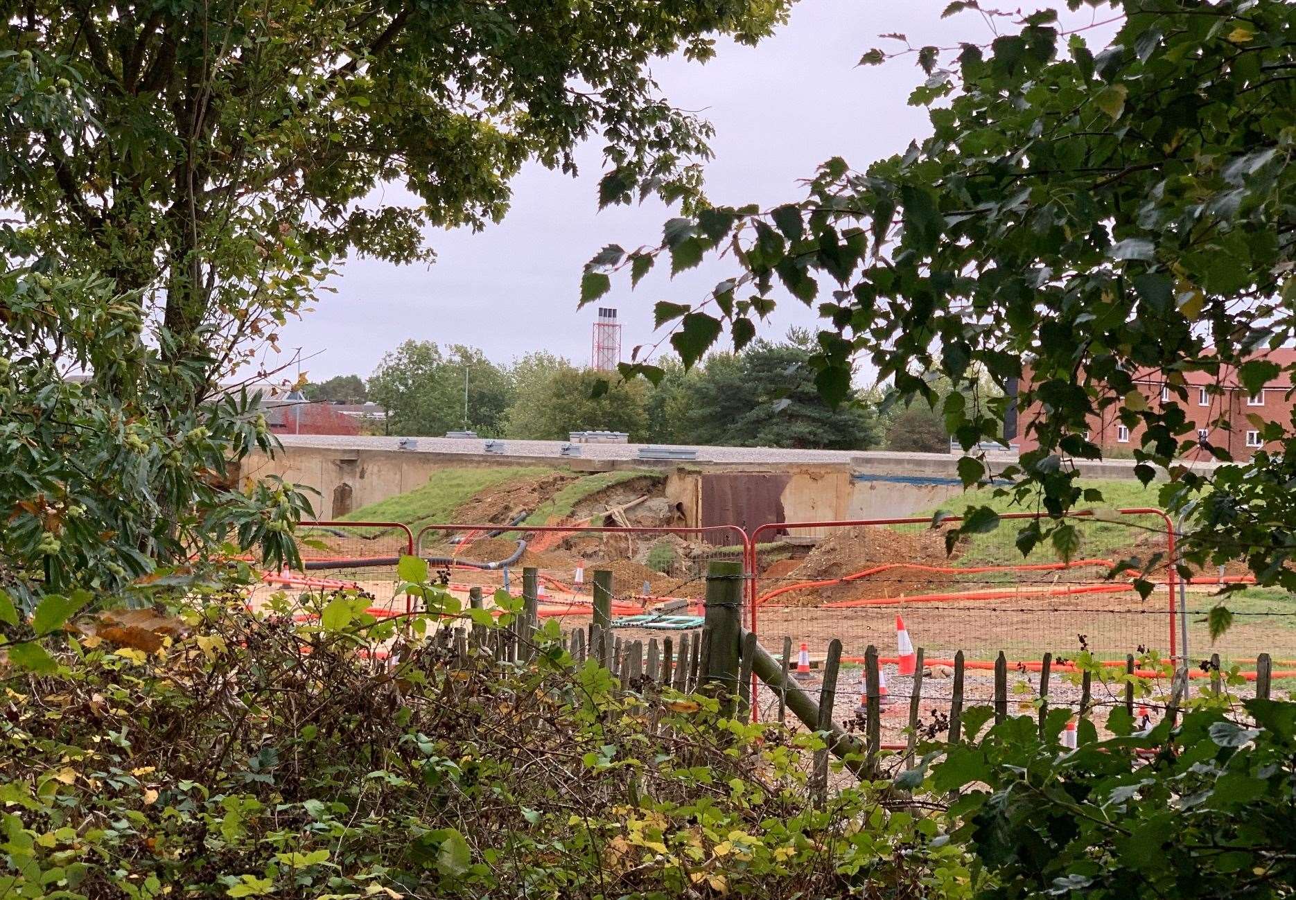 Sinkholes appeared in Barming near Maidstone last month