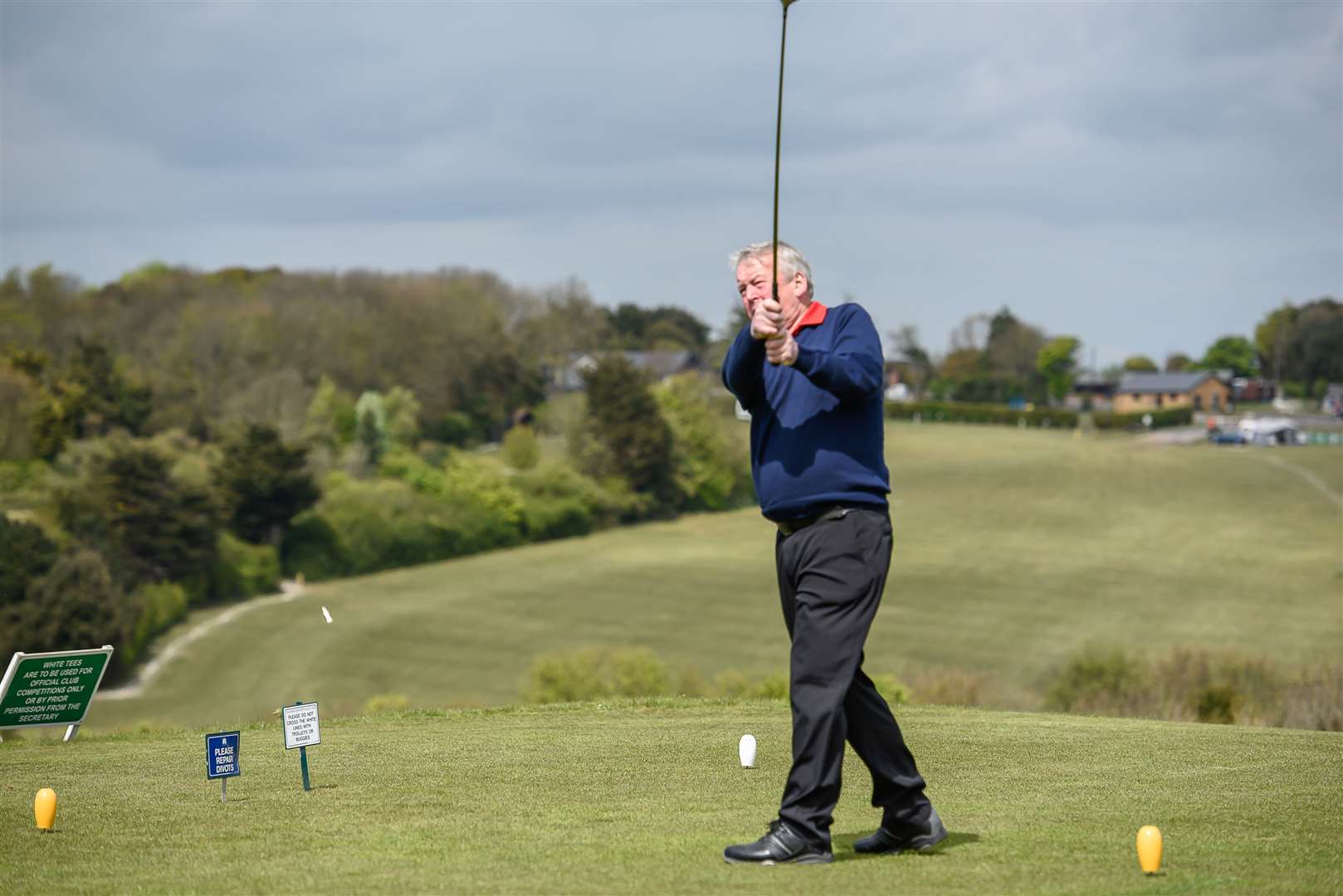 The course remains open despite the criminal damage and coronavirus Picture: Alan Langley