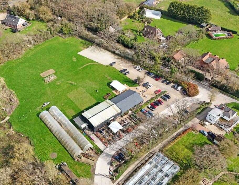 Frankie’s Farm Shop, in Clapper Lane, Staplehurst sits on an almost 3-acre site. Photo: Christie & Co