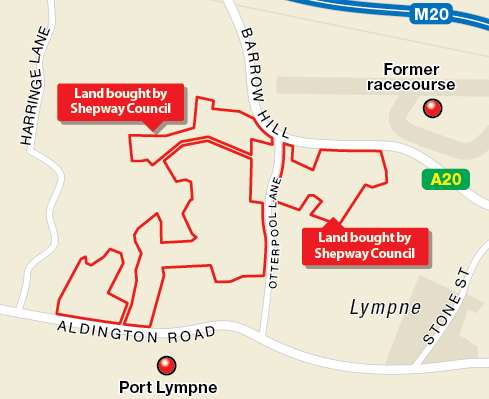 The land bought by Shepway before Christmas