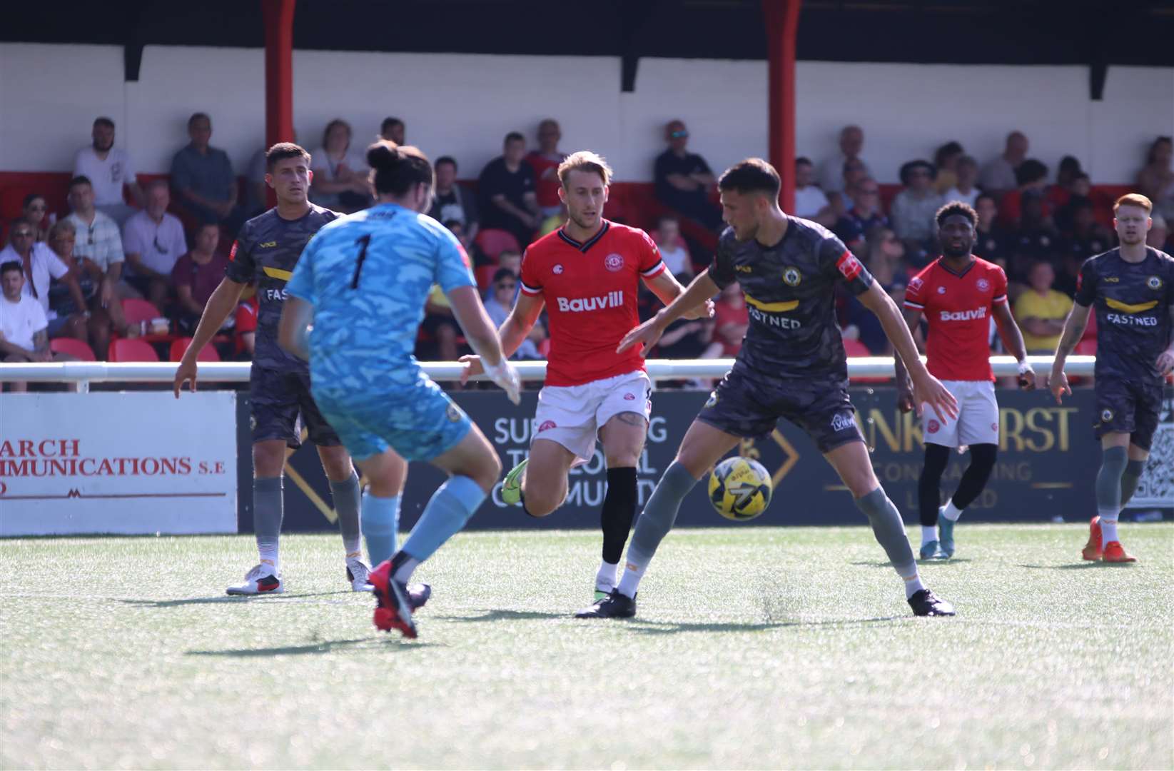 Chatham Town were beaten on home soil by Cray Wanderers on Saturday Picture: Max English @max_ePhotos