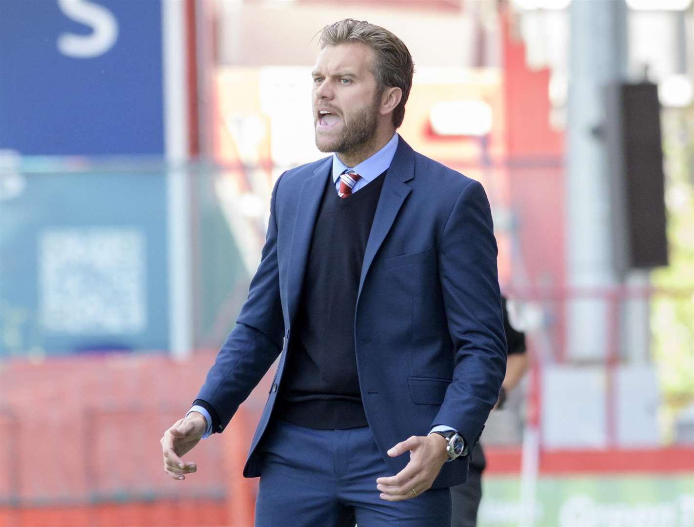 Ebbsfleet manager Daryl McMahon Picture: Andy Payton