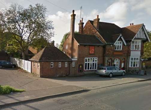 The Black Horse and Hoodens public house in Borough Green