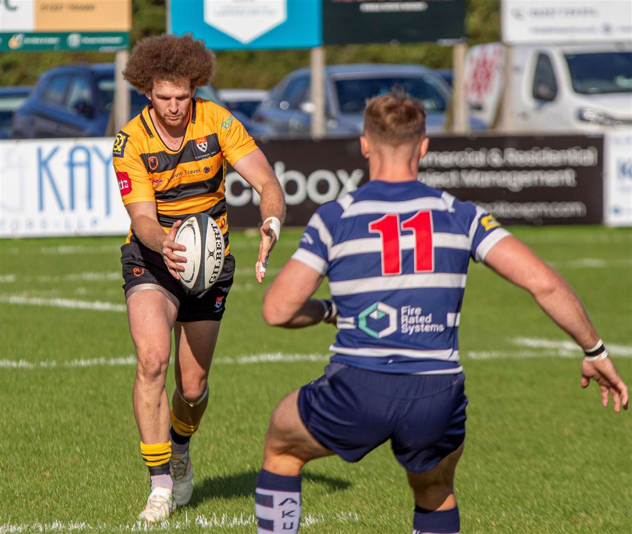 Canterbury's Kurt Heatherley on the attack at the weekend. Picture: Phillipa Hilton