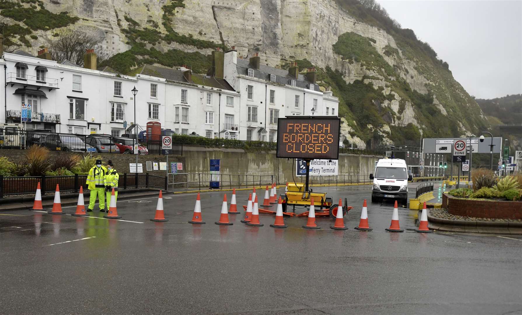 The Port of Dover this morning. Picture: Barry Goodwin