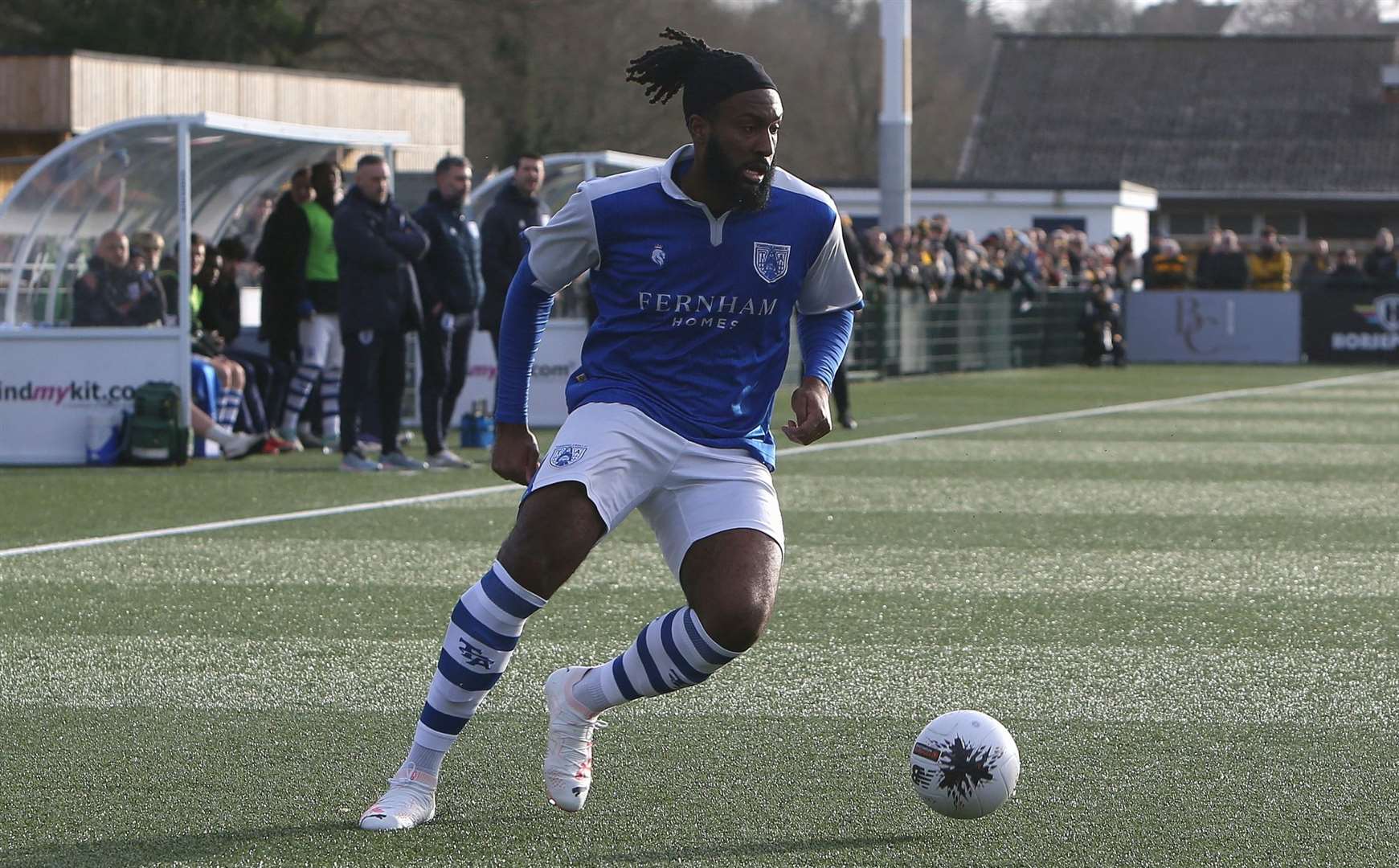 Striker Jordan Greenidge – has left Tonbridge to join Dartford. Picture: David Couldridge