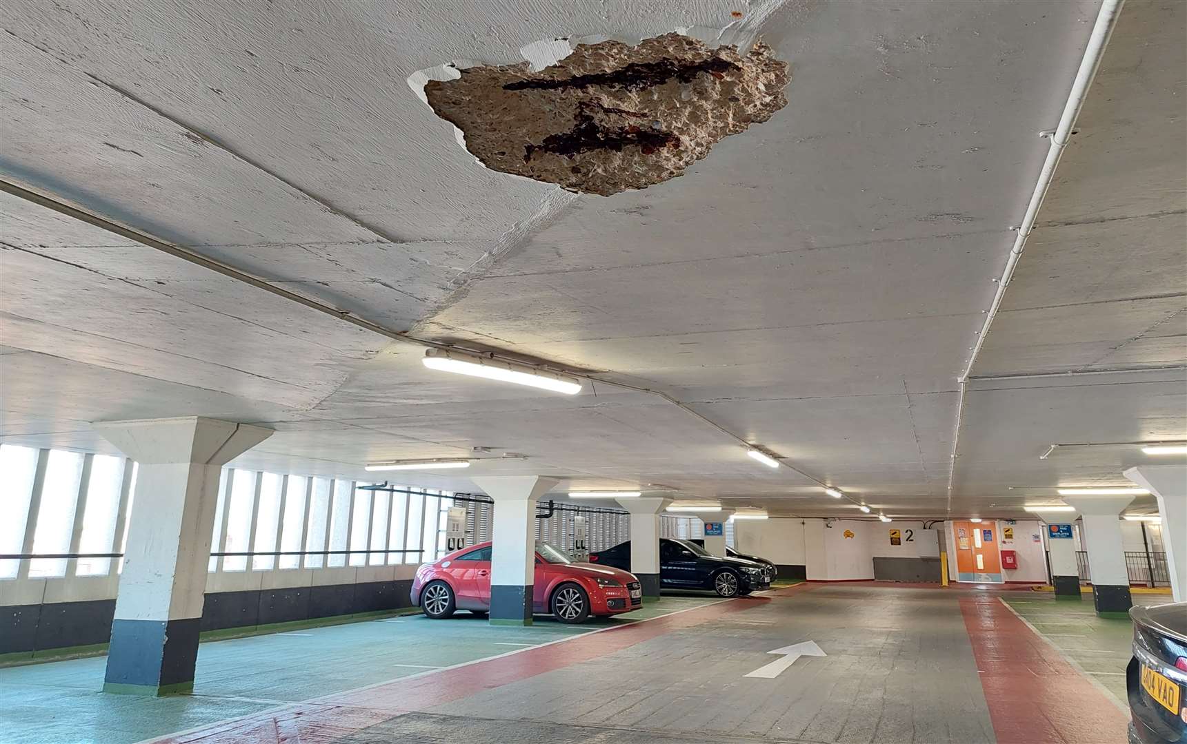 The car park was closed in July after debris fell from the ceiling on the second storey