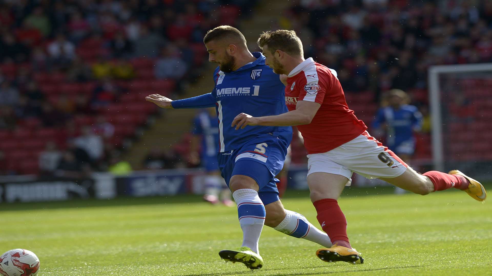 Defender Max Ehmer in action against Barnsley Picture: Barry Goodwin