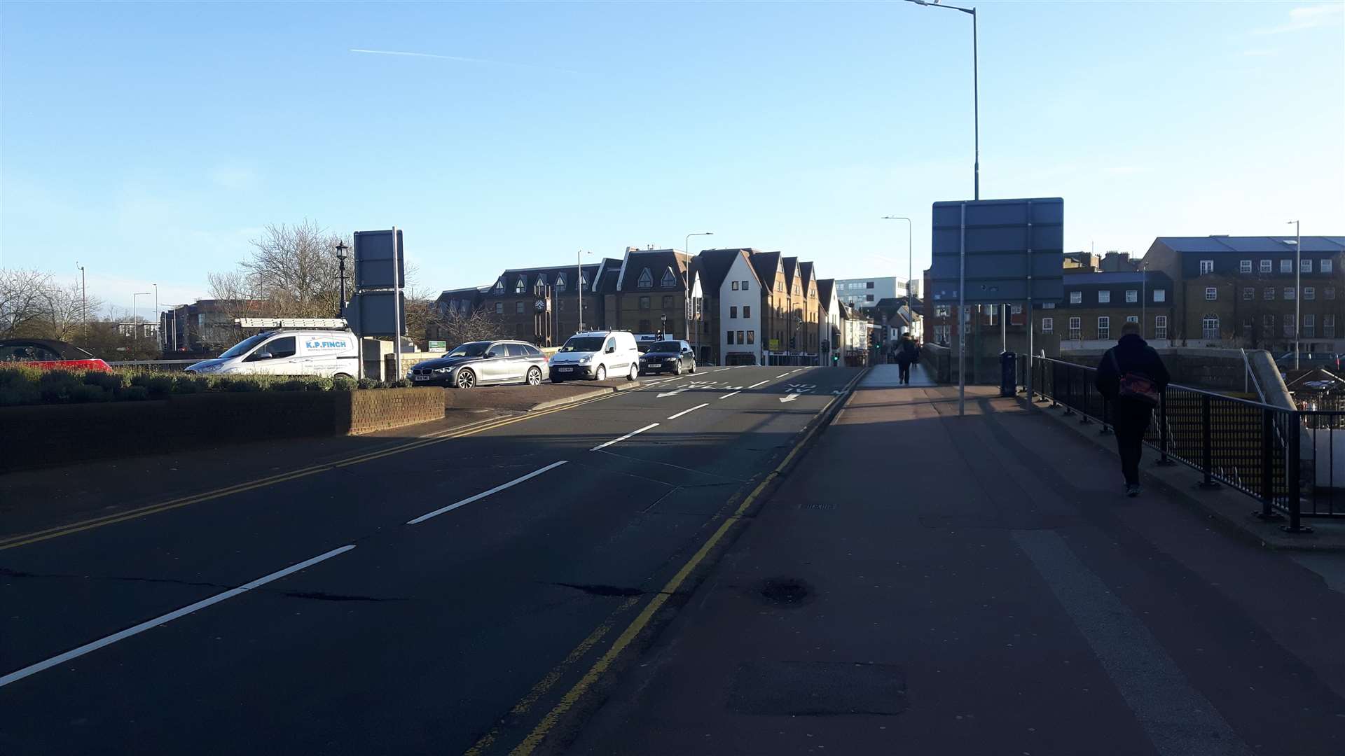 Maidstone gyratory is very quiet this morning