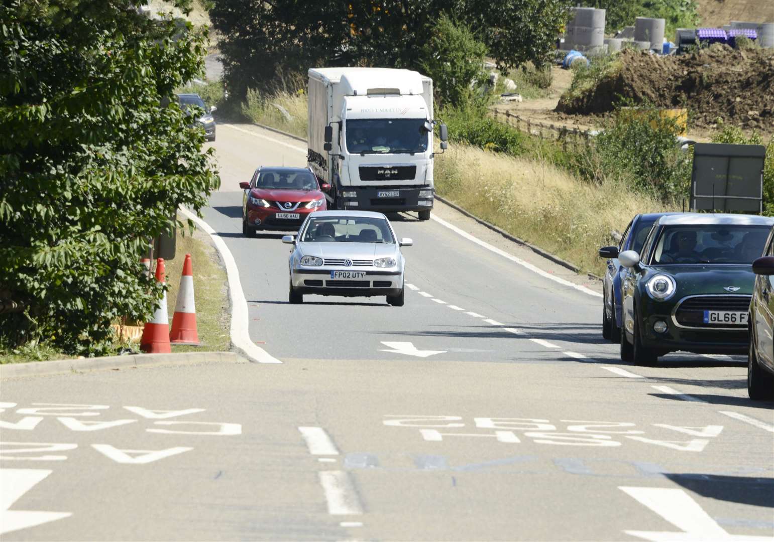 Not a sight you'll again, drivers using the former Junction 10 slip roads