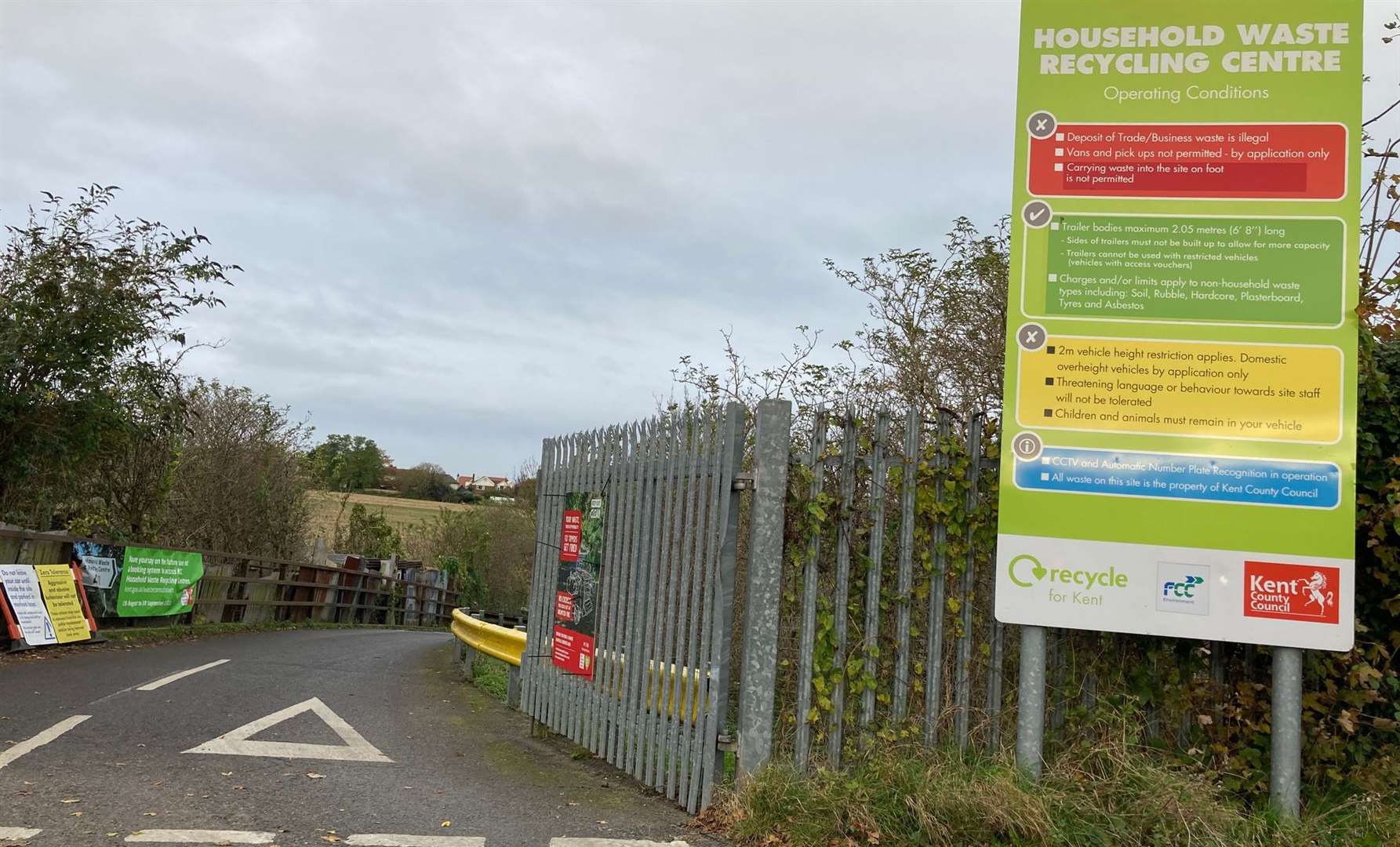 The Faversham recycling centre has been earmarked for permanent closure