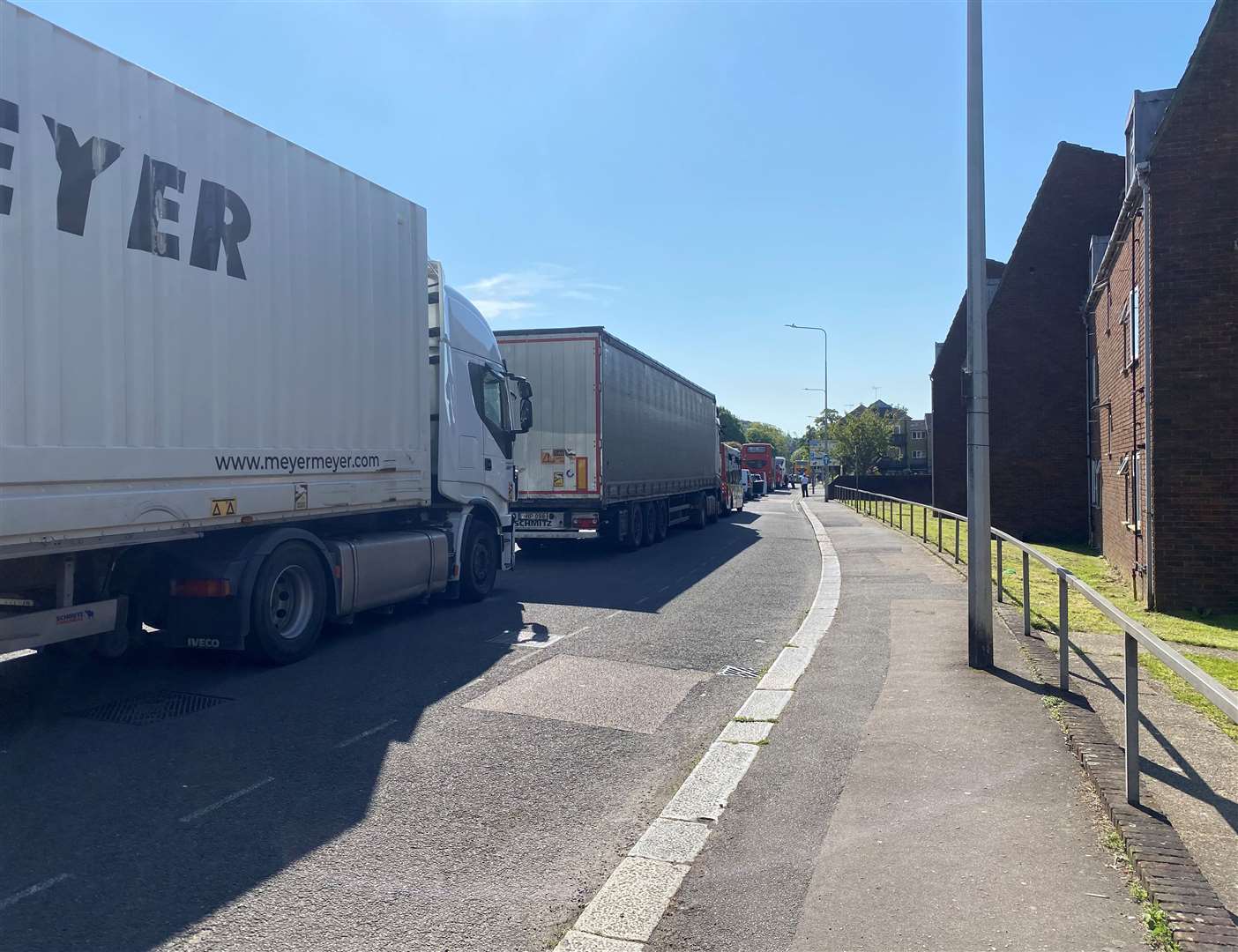 There are delays on the approach to Kent’s busiest port, Dover, as the half-term getaway begins