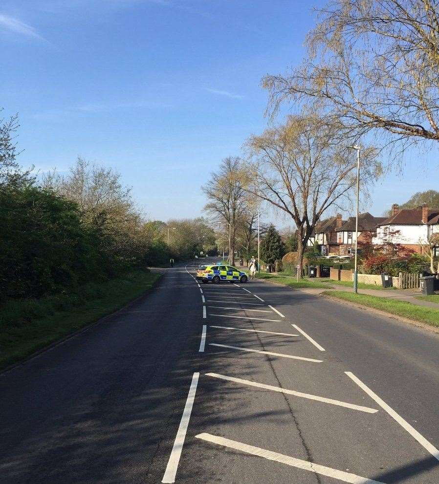 Police have said a main road will be closed until noon after a serious crash. Picture: Kent Police