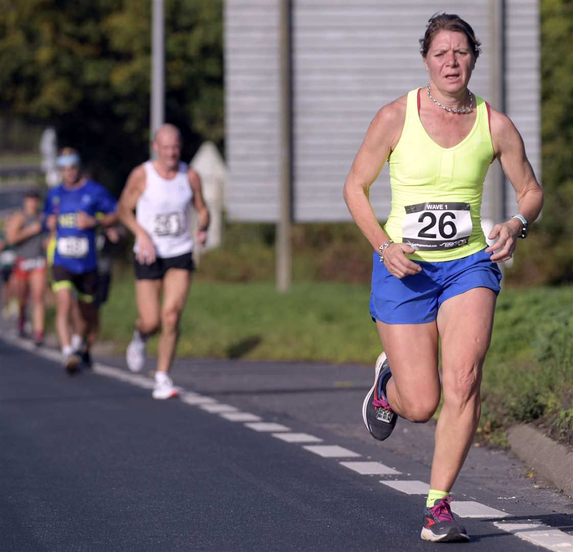 Charlotte Bowers races against the clock. Picture: Barry Goodwin (60032940)