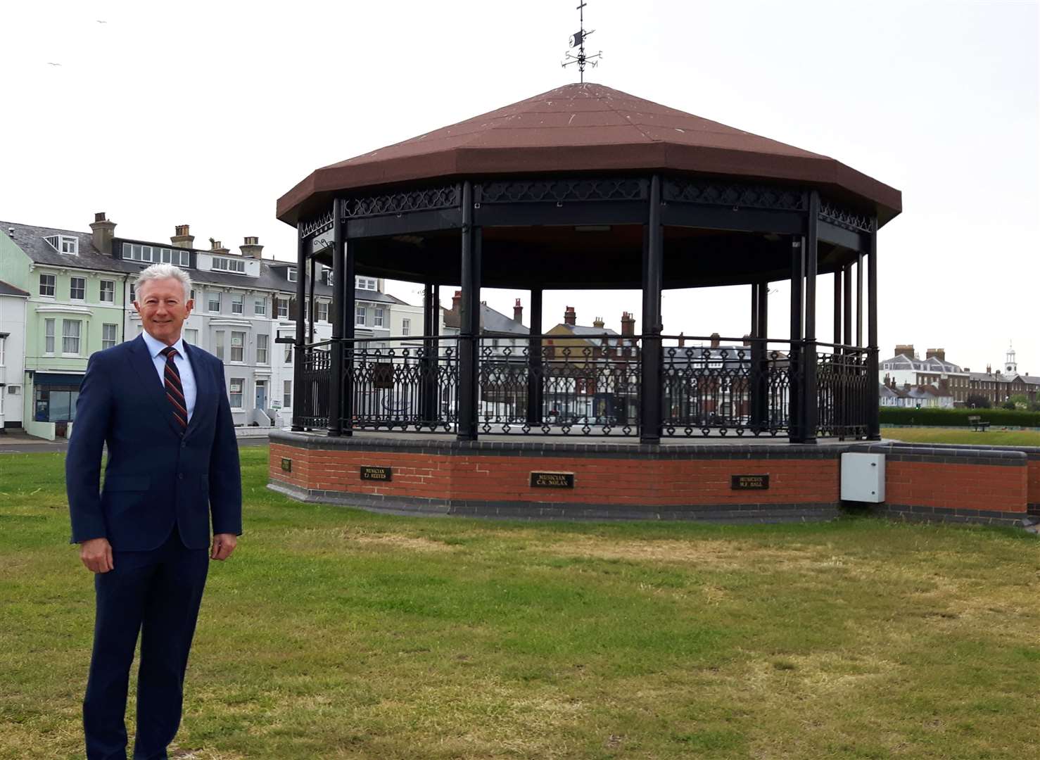 Derek Lindars is the new chairman of the Deal Memorial Bandstand Trust