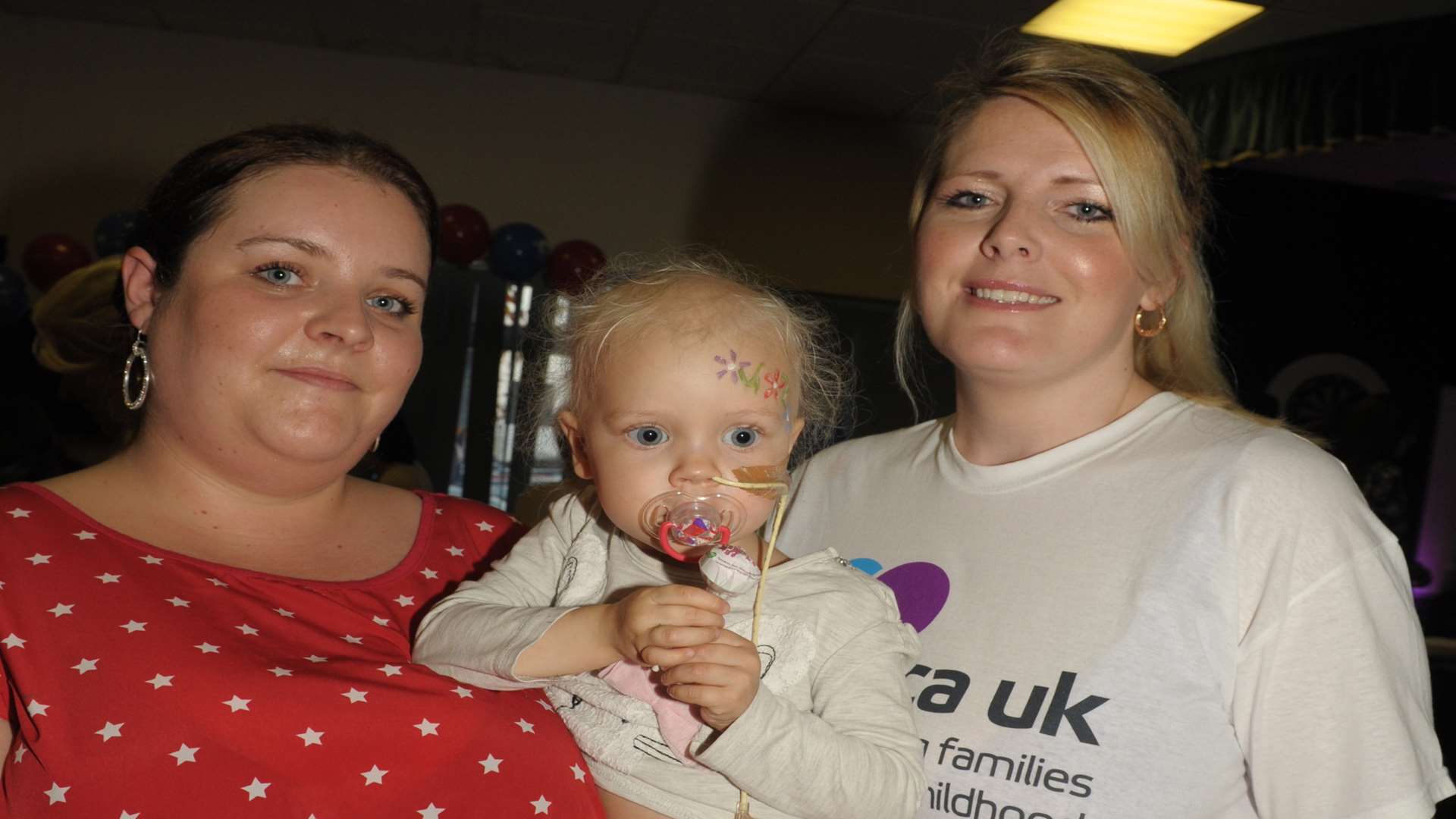 Vicky and Ruby Young with friend and organiser, Anita Marinelli