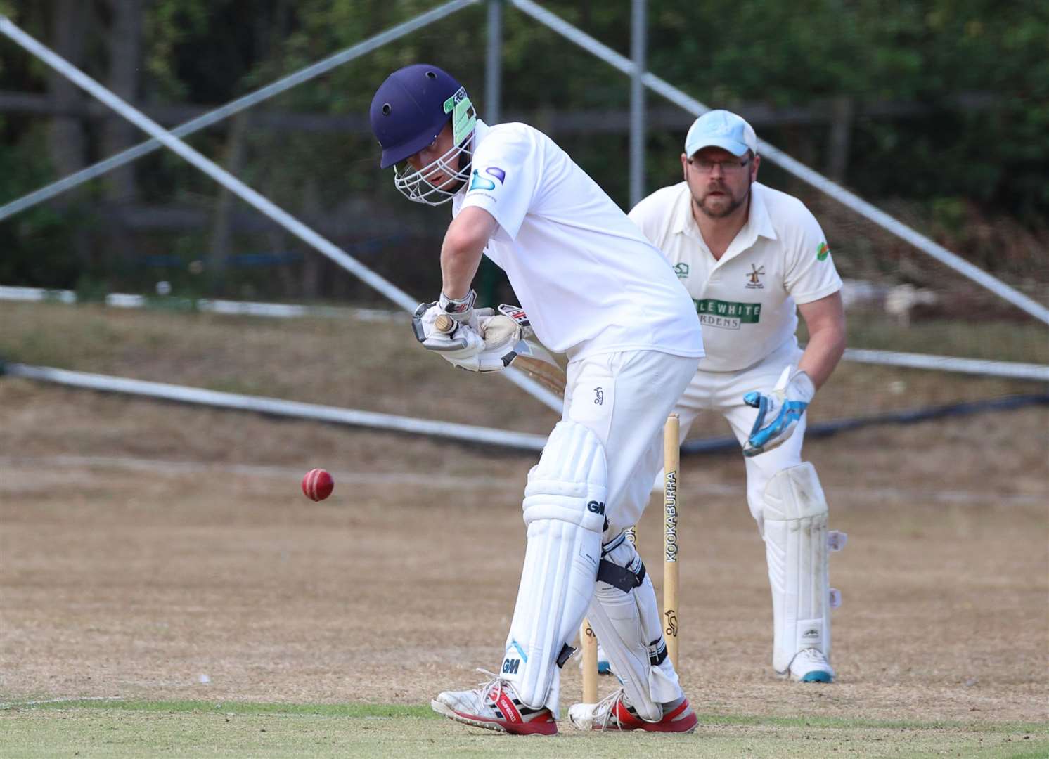 Kieran Savage keeps his eye on the ball as he defends one. Picture: Steve Savage