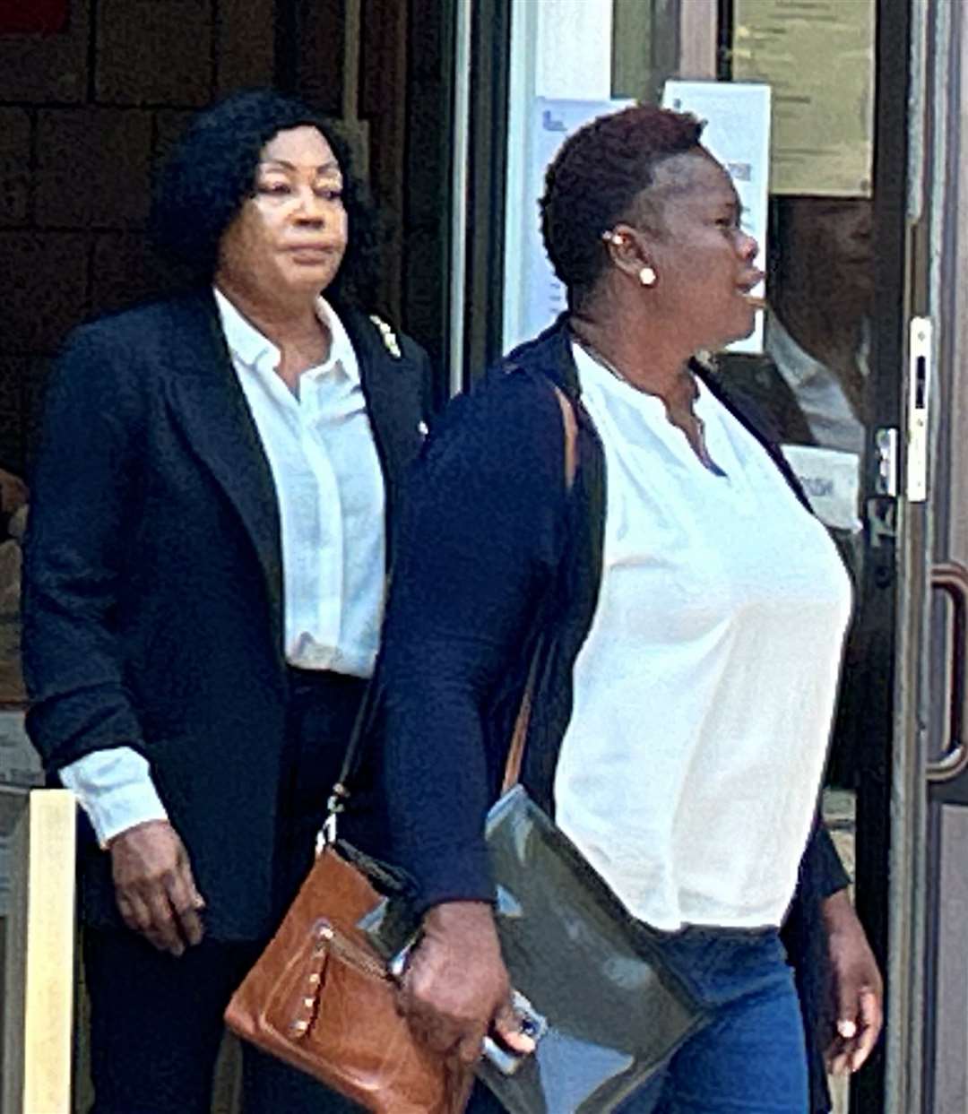 Rosemary Mufumei (back) and Temilola Famakinwa (front) will now appear at Woolwich Crown Court