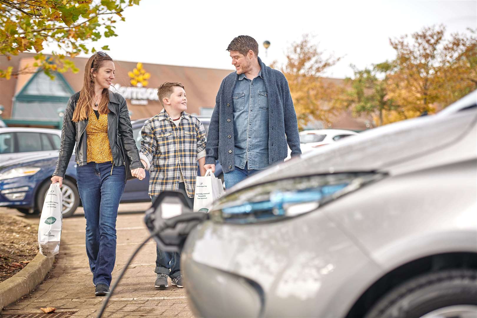 Supermarkets such as Morrisons are to expand their facilities for electric vehicles. Picture: Morrisons