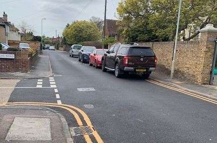 He says drivers speed down the narrow residential street