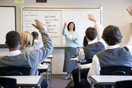 Secondary school pupils in classroom. Picture: Jetta Productions