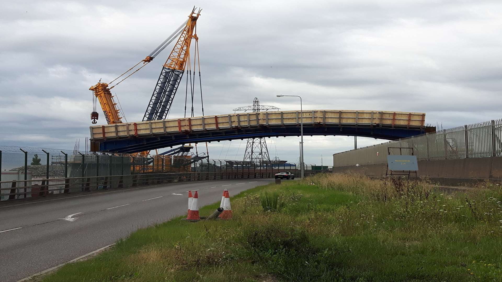 The bridge over Brielle Way near Blue Town