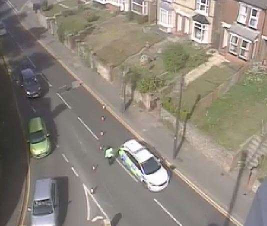 Police are at the scene of a collision in Maidstone. Picture: Kent County Council Highways