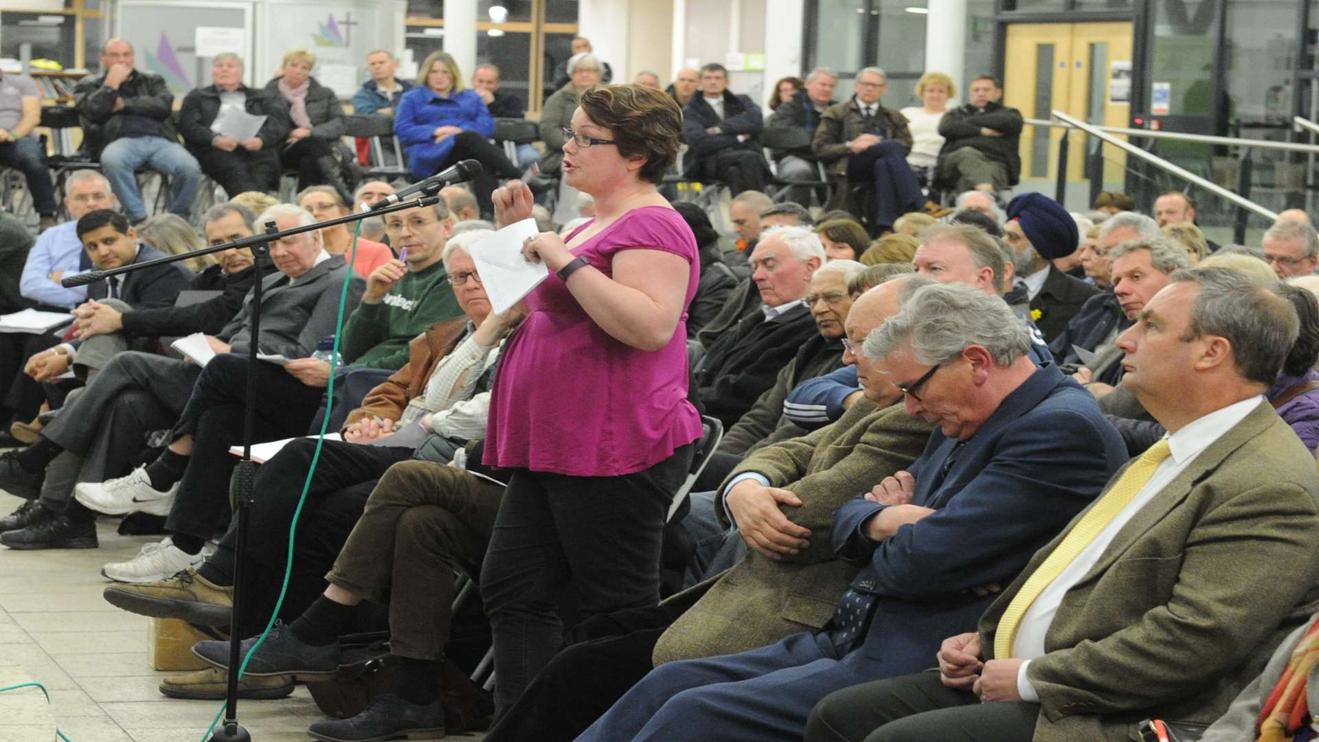 Thames Crossing Meeting at St John's Catholic Comprehensive School, Rochester Road, Gravesend.