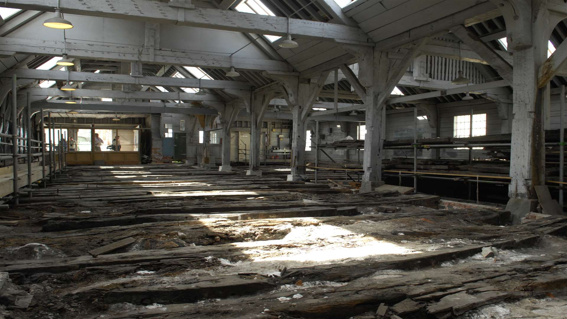 An old workshop at Chatham Dockyard