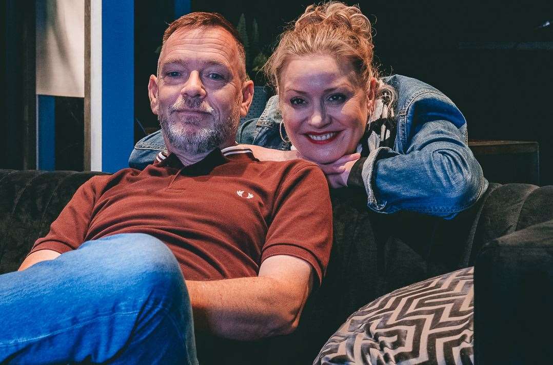 Adam Woodyatt and Laurie Brett reunite for Peter James' Looking Good Dead. Picture: Jack Lawson