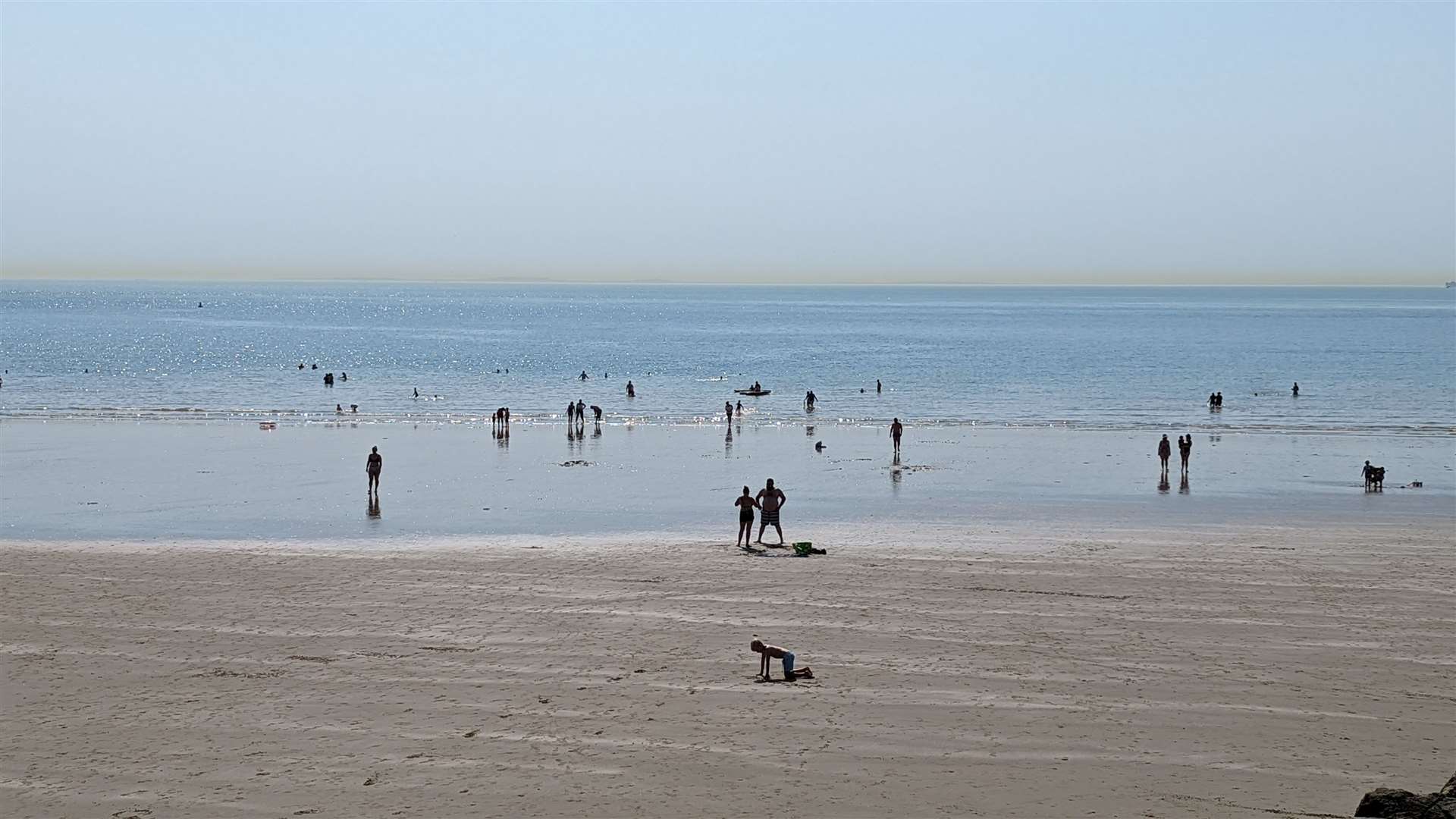 People have been advised not to bathe in the water off Sunny Sands. Stock Image