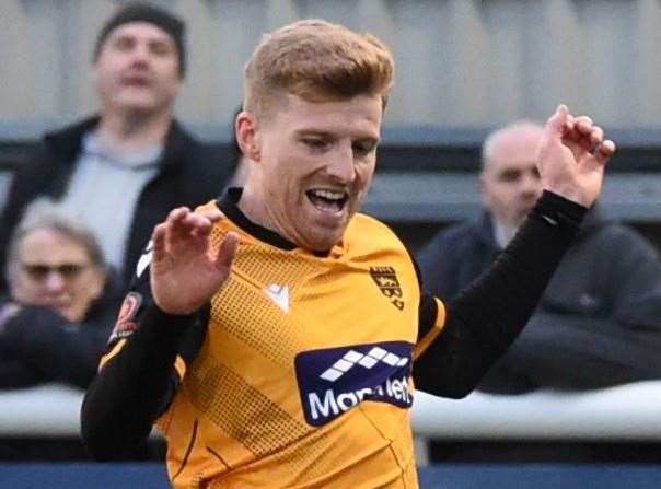 Maidstone United striker Jack Barham Picture: Steve Terrell