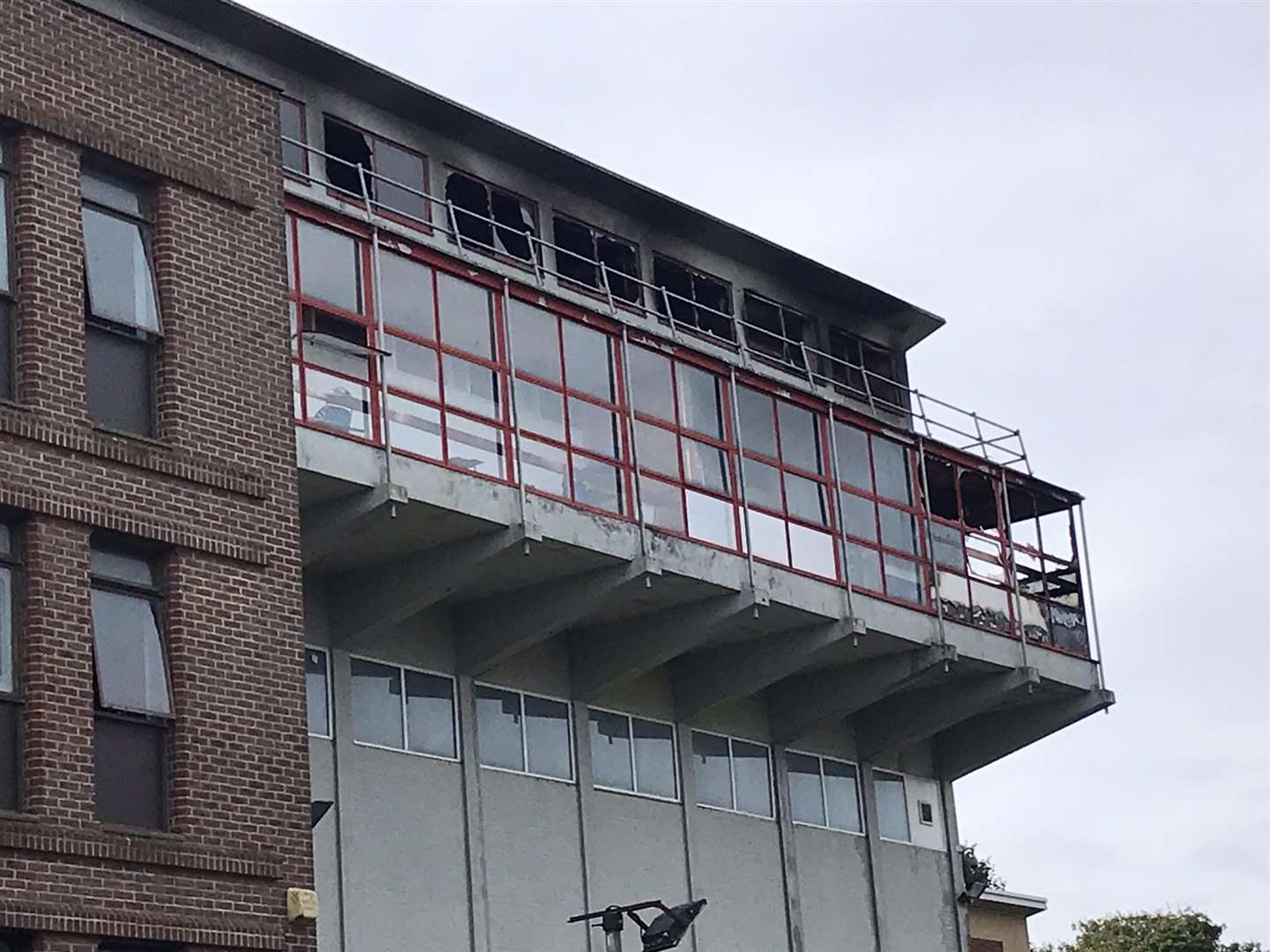 The former St John Fisher school in Chatham has fallen victim to arsonists again