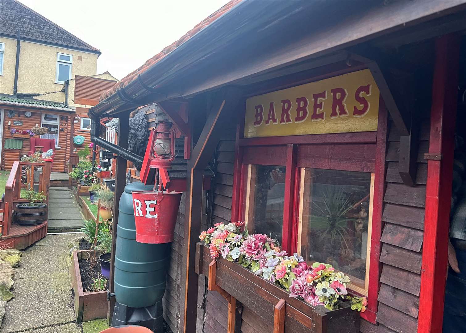 Stephen Smart's Wild West barbers. Picture: Megan Carr