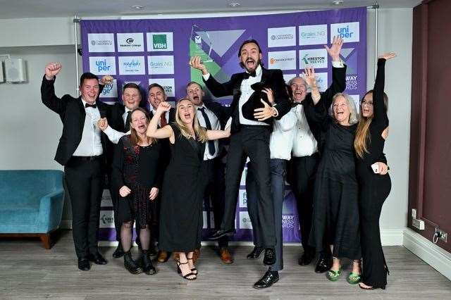 Celebrations at the 2024 Medway Business Awards. Picture: Simon Hildrew