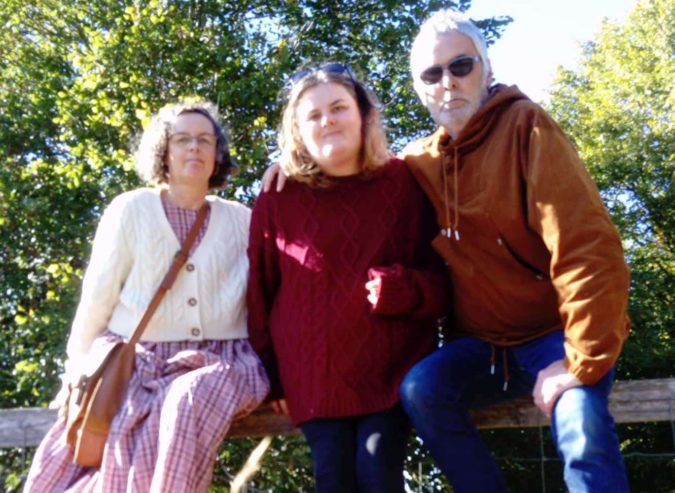 Rob Boxall, pictured with his wife and daughter, lost his job due to his commitment to shielding from Covid. Picture: Rob Boxall