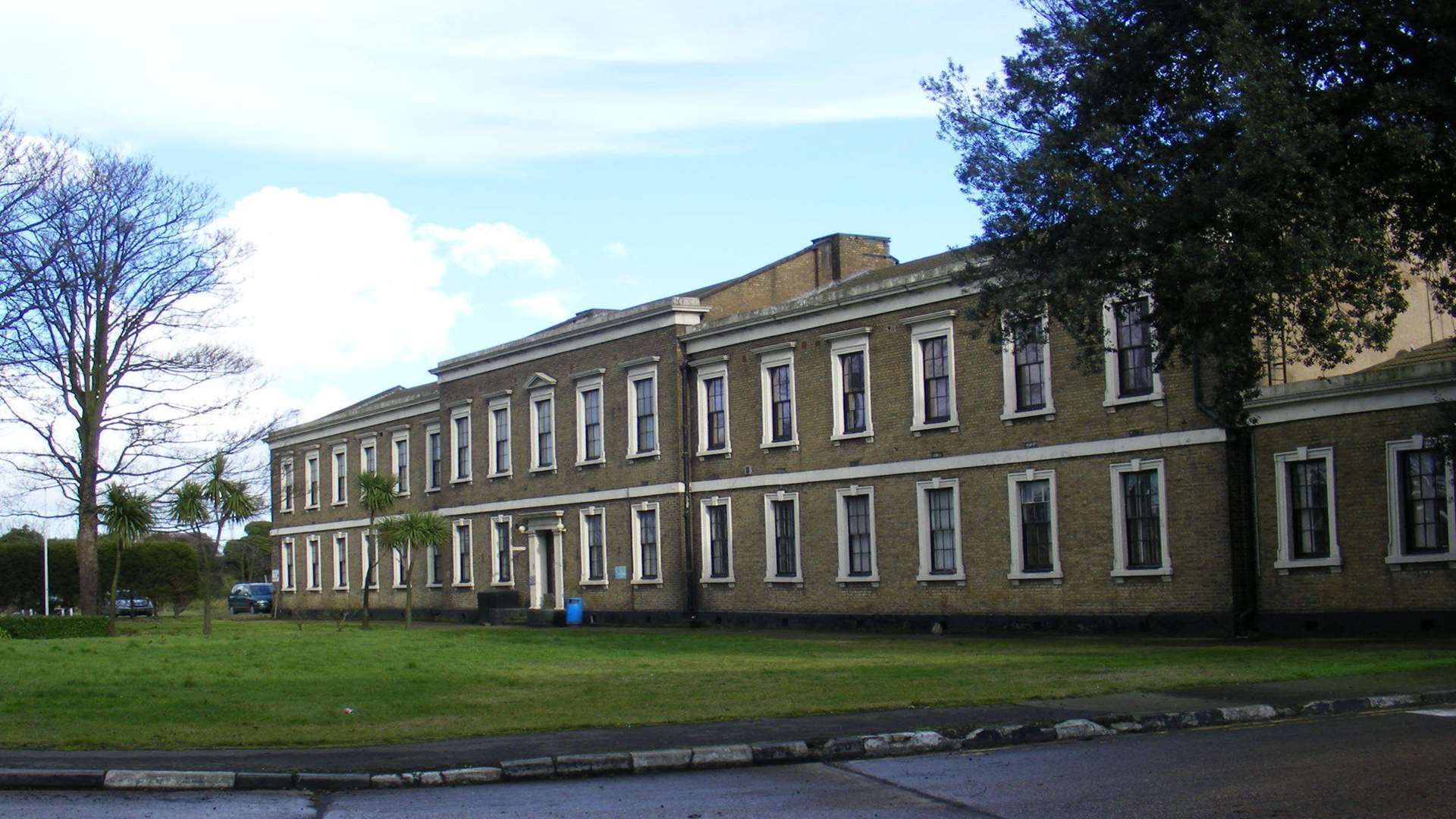 The dockyard hospital on the steel mill site in Sheerness