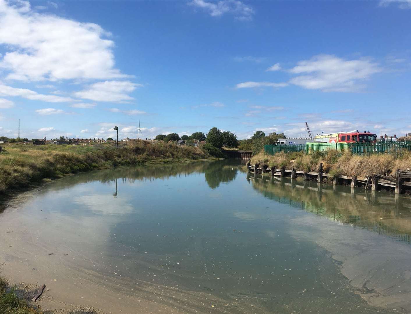 The top of Queenborough Creek. Stock Image