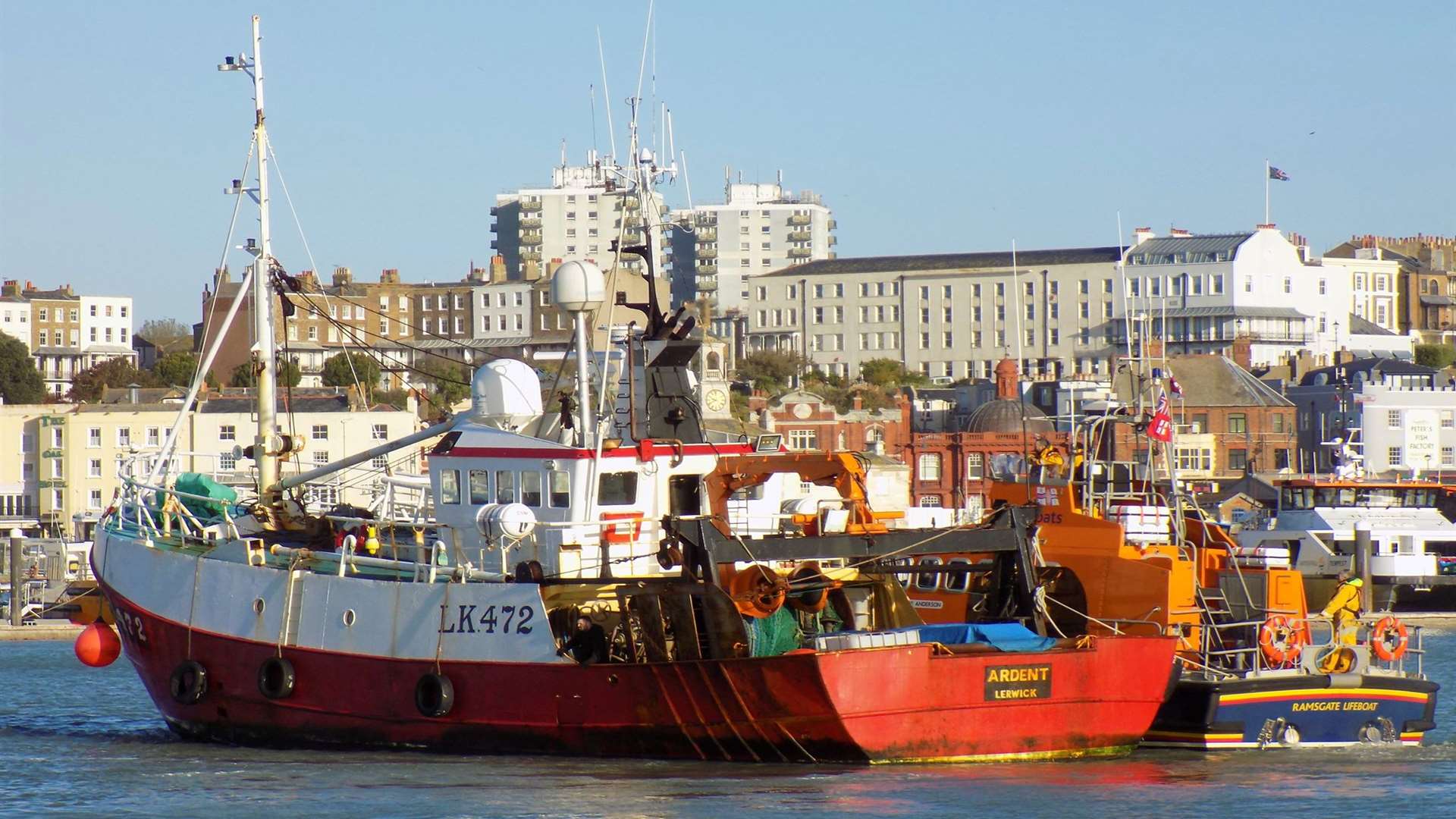 Ramsgate RNLI were sent to tow it to shore. Pic: Mark Stanford