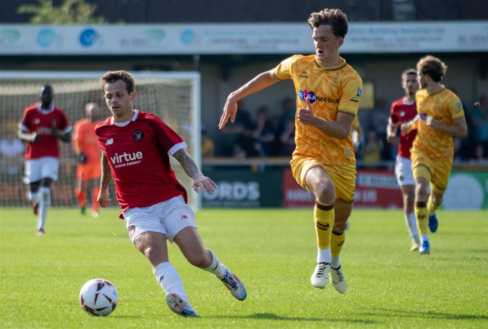 Ebbsfleet’s Craig Tanner on the ball at Sutton. Picture: Ed Miller/EUFC