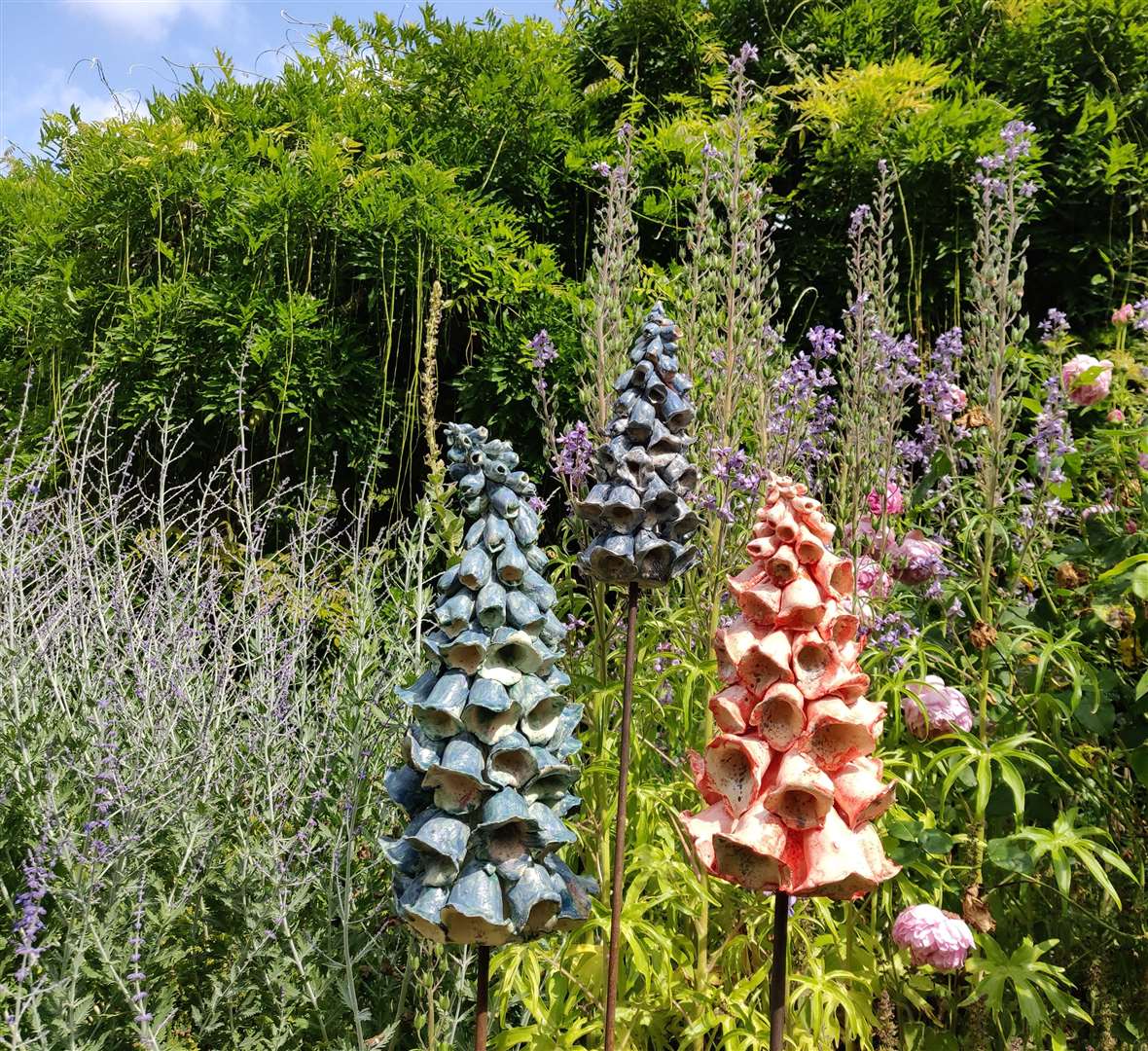 Ceramic foxgloves by Jane Richardson