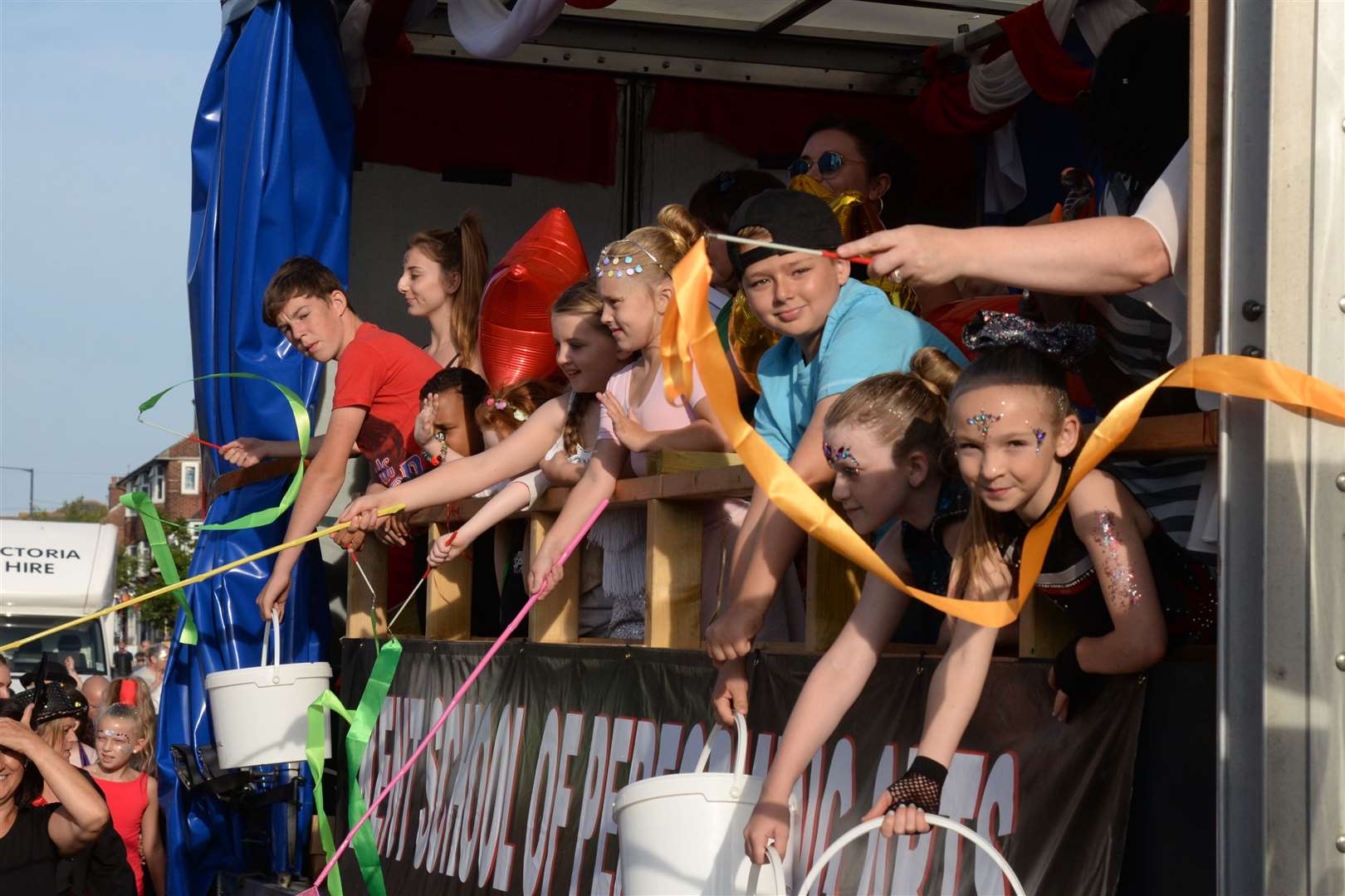 The Kent School of Performing Arts float at last year's Whitstable Carnival Pic: Chris Davey (14572691)