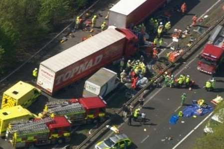 The scene of the accident Picture: ITV Meridian