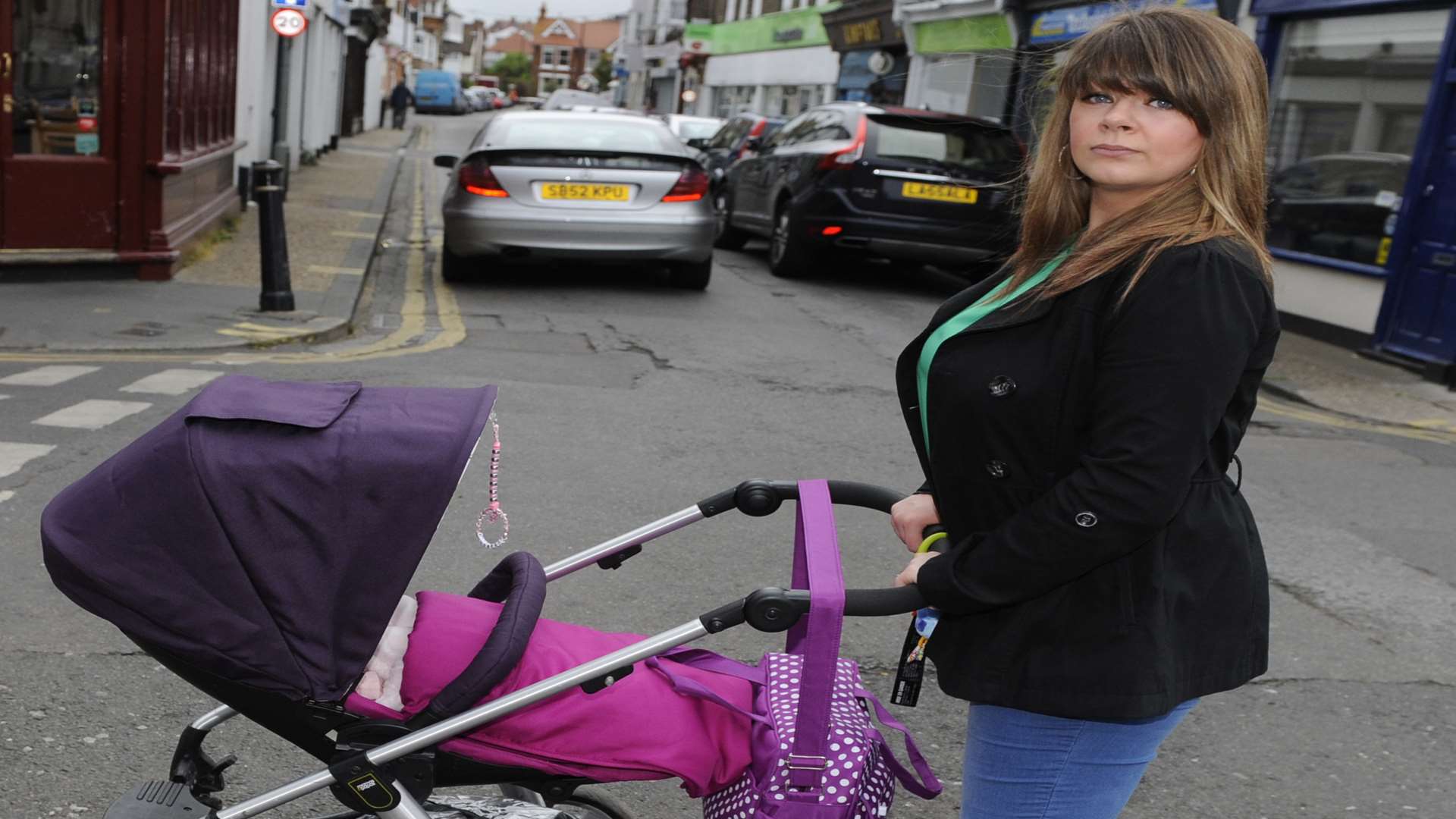 Fran was pushing ten-week-old Isabella when the pram fell